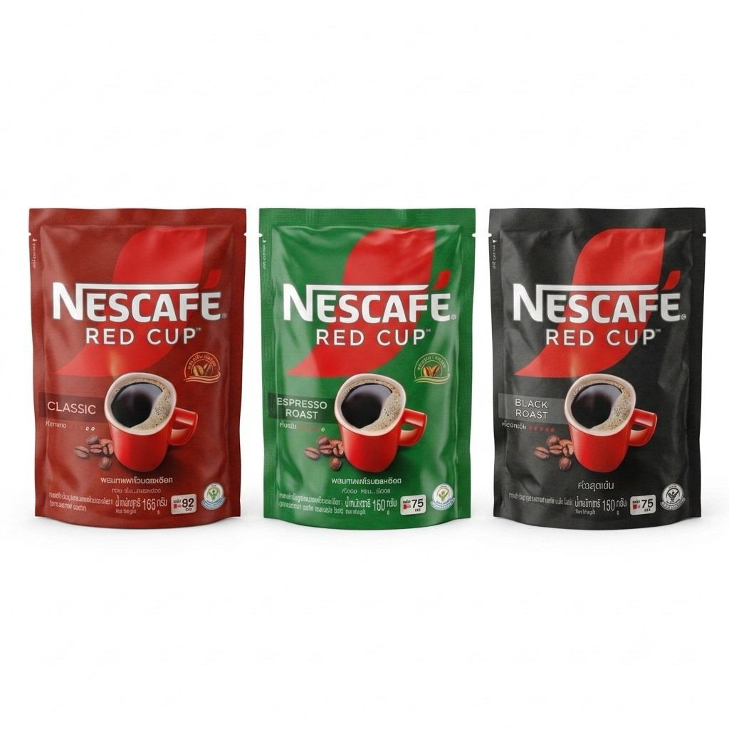 [ส่งฟรี/พร้อมส่ง] Nescafe เนสกาแฟ เรดคัพ กาแฟสำเร็จรูป 150-165 กรัม (แพ็คสุดคุ้ม) หอมอร่อย