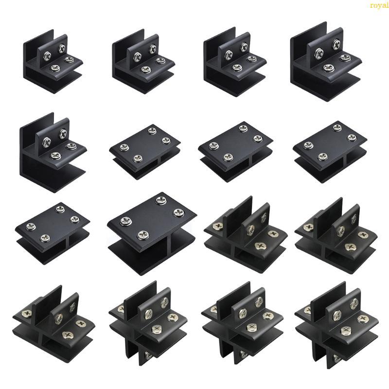 (ส่วนลดสูง)oyalking.th L Type Glass Fixing Clip อลูมิเนียมอัลลอยด์ Glass Fixing Brackets Combine Fix