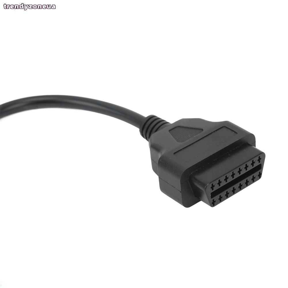 TRENDYZONEUA OBD2 สายวินิจฉัย, 16 Pin เปิดปลั๊กสาย OBD2 หญิง, Professional 5 สาย ABS OBD2 เชื่อมต่อ 