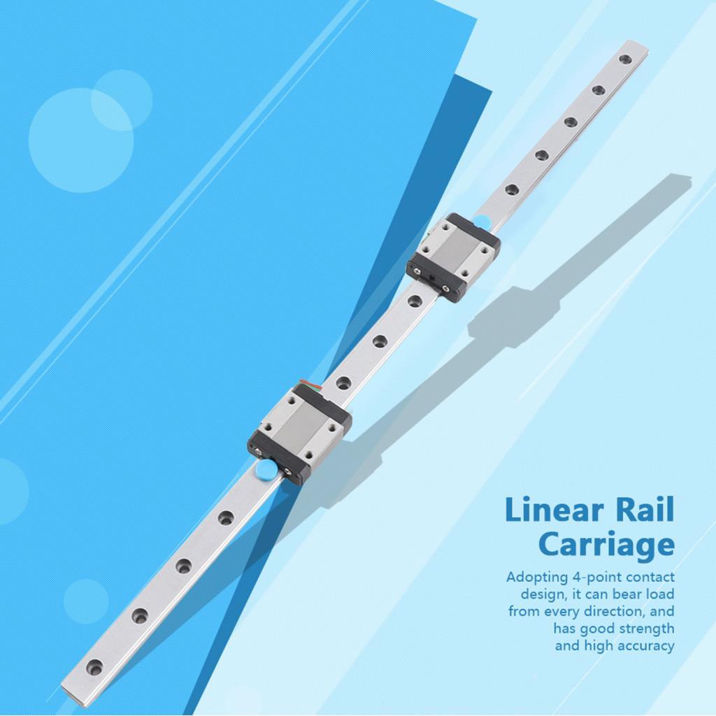 Haape Linear Guide Rail 1 PC 400 มม.MGN12 Miniature 12 มม.กว้าง + 2 ชิ้น MGN12B บล็อกสไลด์