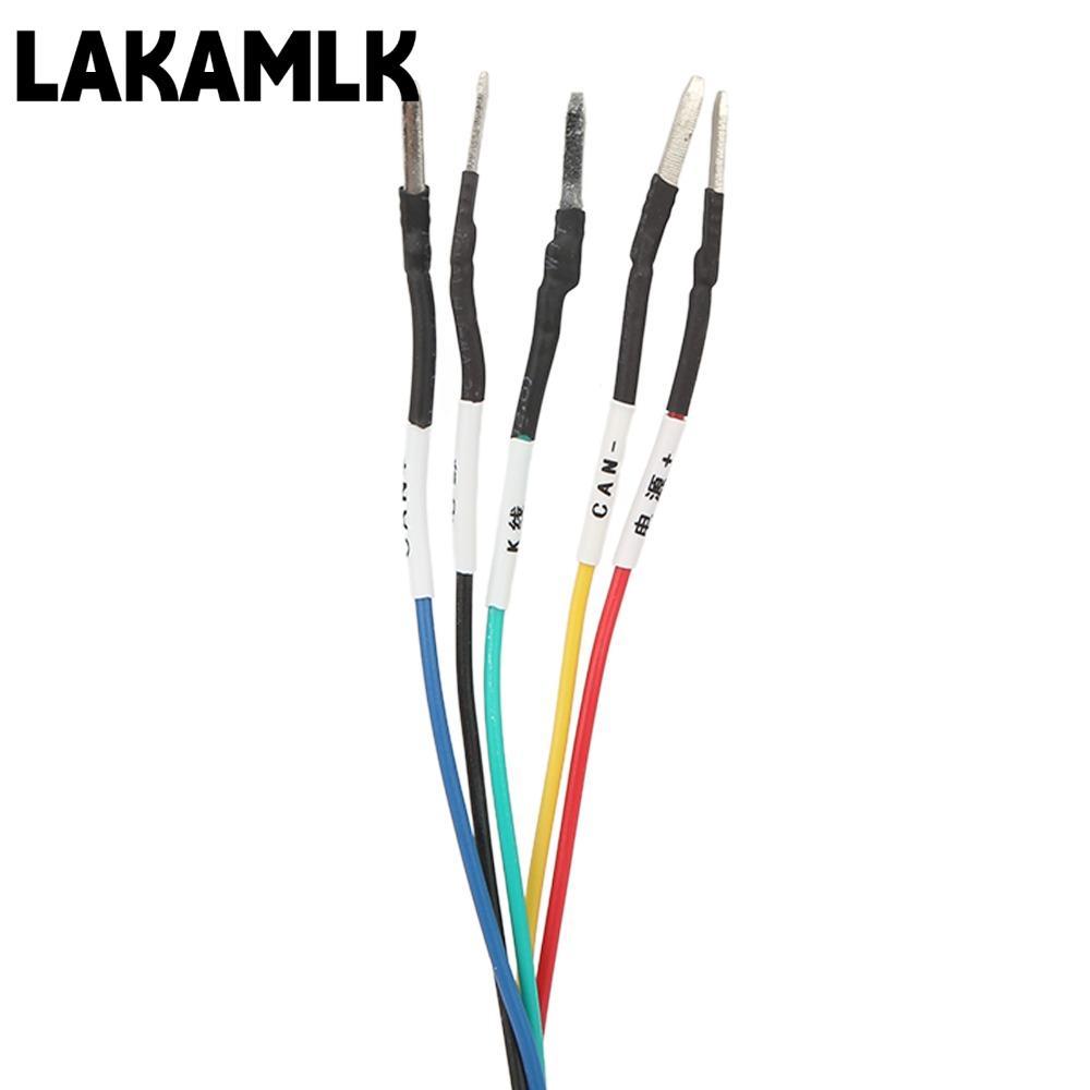 LAKAMLK OBD2 หญิงเชื่อมต่อ, ABS 5 Functional สายไฟ OBD2 สายวินิจฉัย, Professional 16 Pin เปิดปลั๊กลว