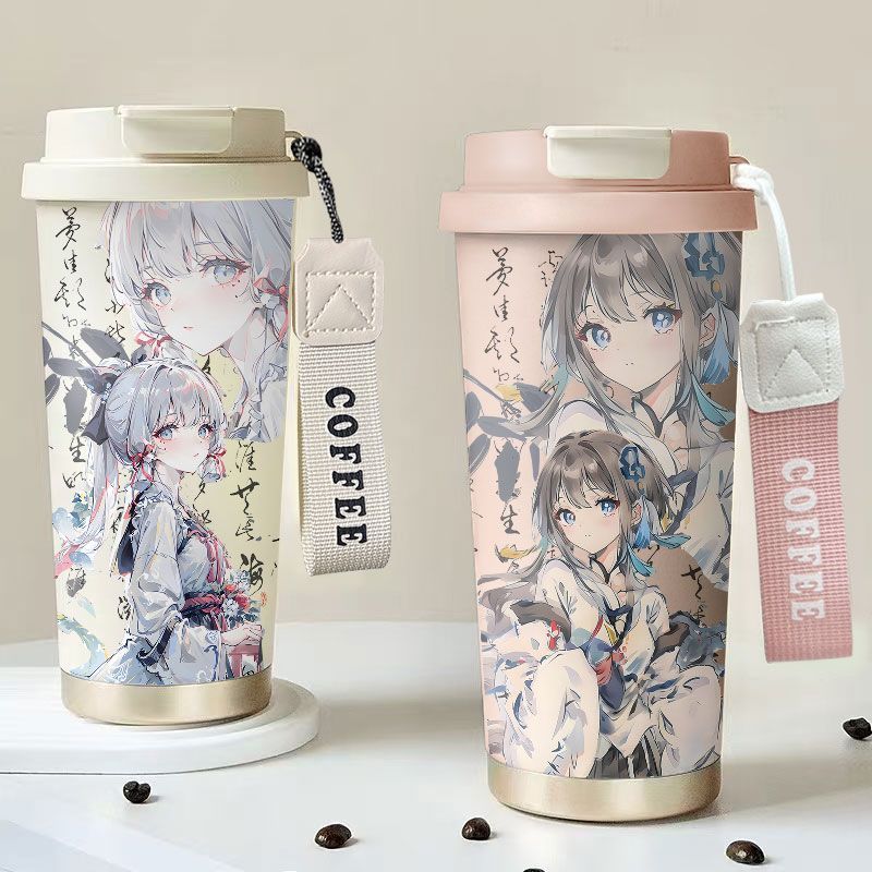 Genshin Impact/Genshin Impact Impact/Genshin Thermos Cup เครื่องดื่มคู่ฤดูร้อน/Dssd