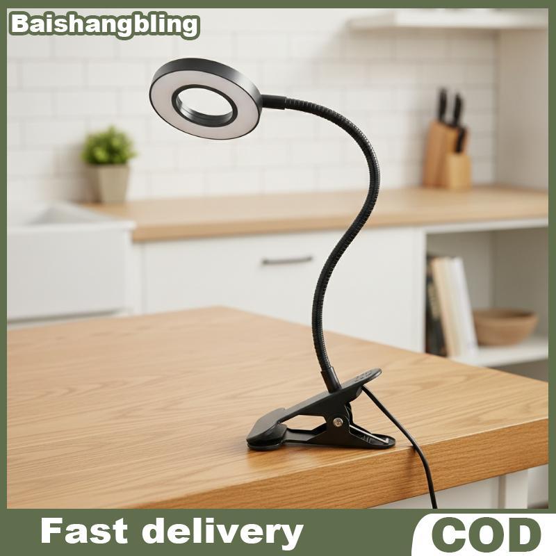BSBL USB ขับเคลื่อน 360° ไฟอ่านหนังสือ LED ปรับได้โคมไฟตั้งโต๊ะหรี่แสงได้สําหรับโฮมออฟฟิศข้างเตียงใช้ BL