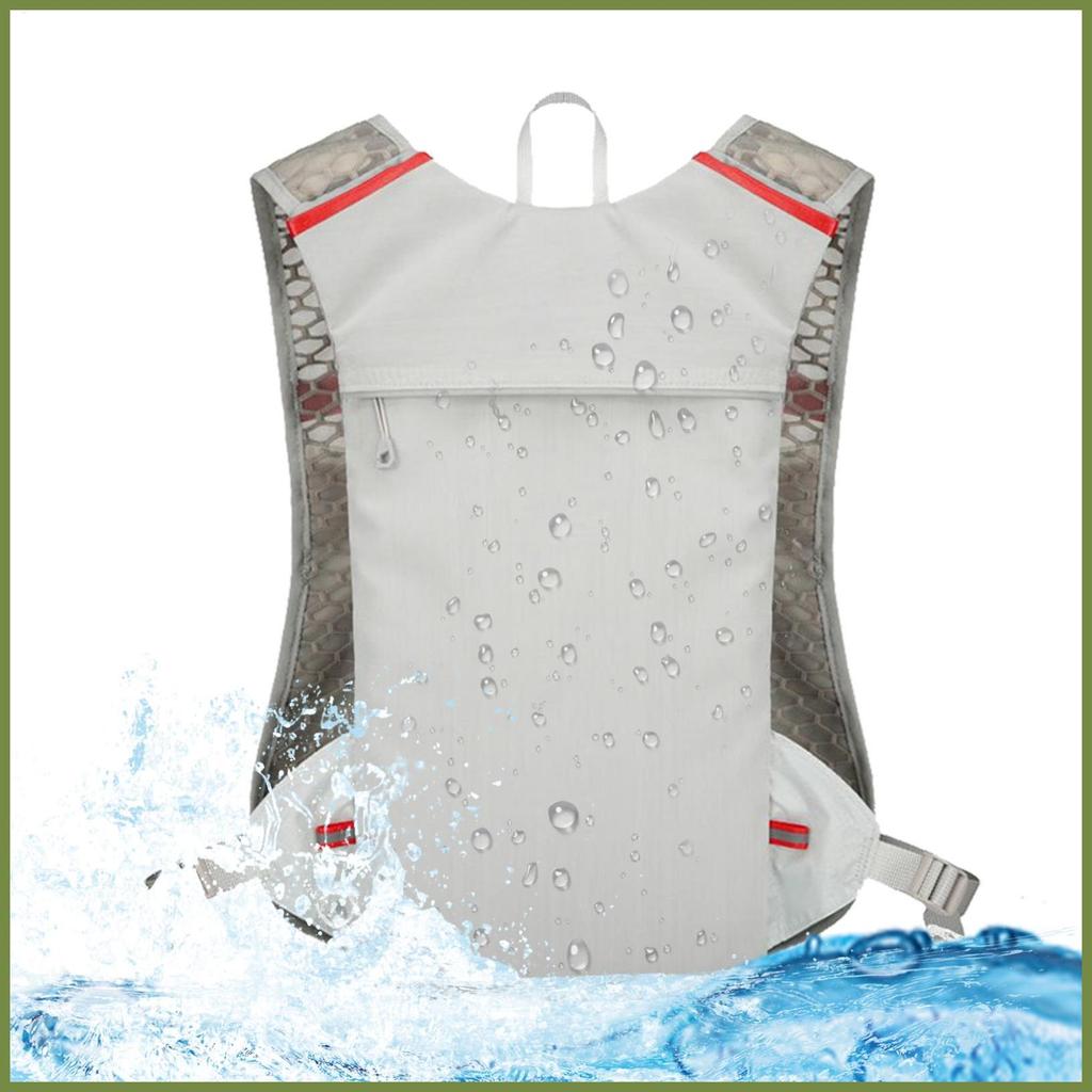 Water Hydration Pack Running Hydration Vest พร้อมหลายกระเป๋าสําหรับผู้หญิงความจุขนาดใหญ่ Daypacks แบ