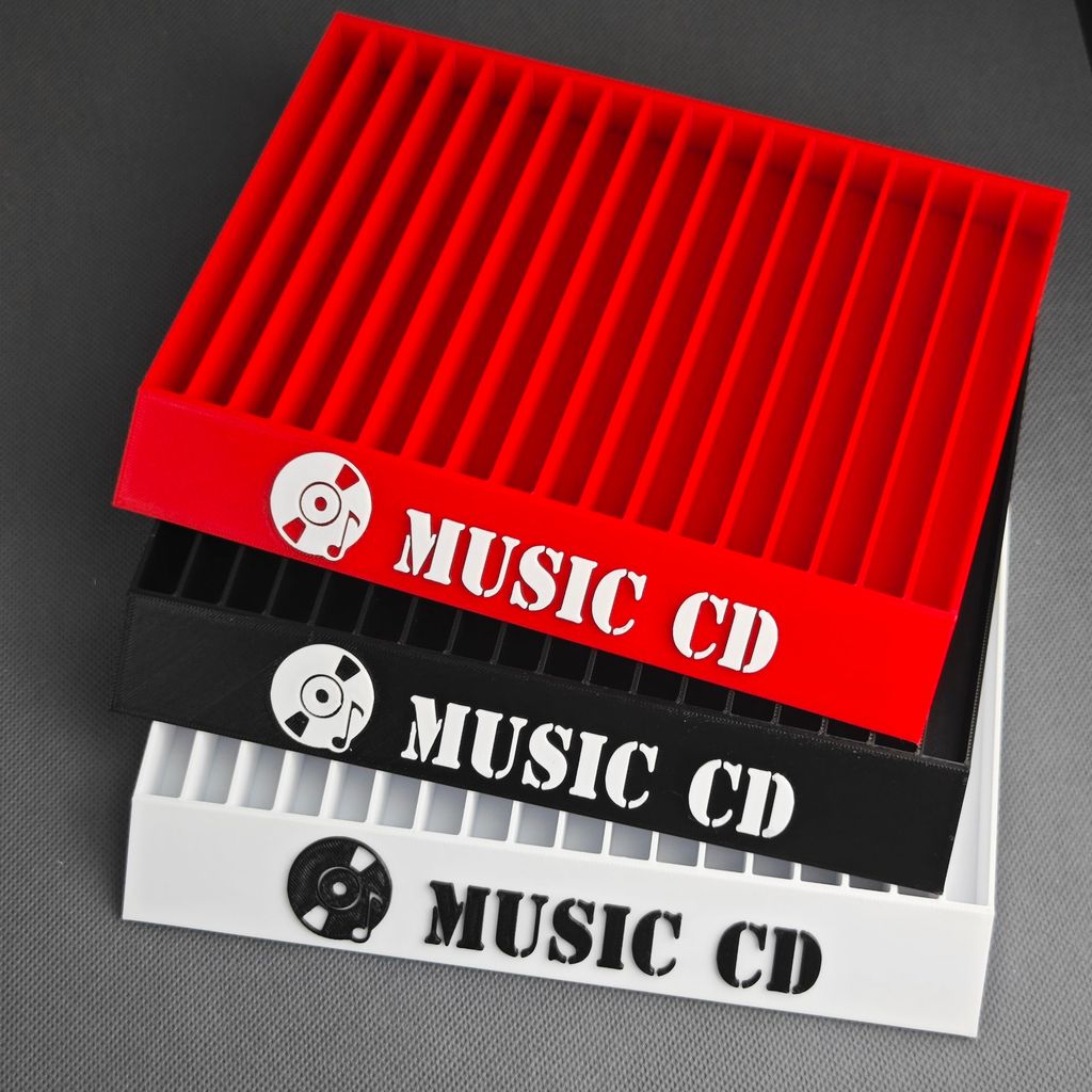 CD Storage Rack อัลบั้ม CD Storage Box Storage Rack Display Rack 3D การพิมพ์ cd Disc Display Rack G9
