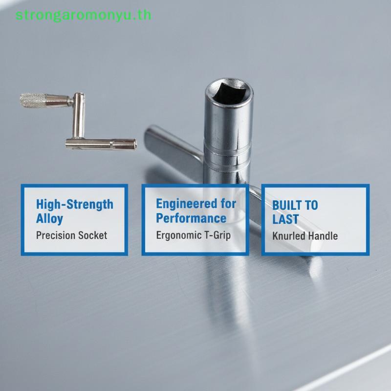 Strongaromonyu Multi-scene Drum Tuning Key พร้อมสกรู Universal กลองเครื่องมือปรับสําหรับ Drummers Ho