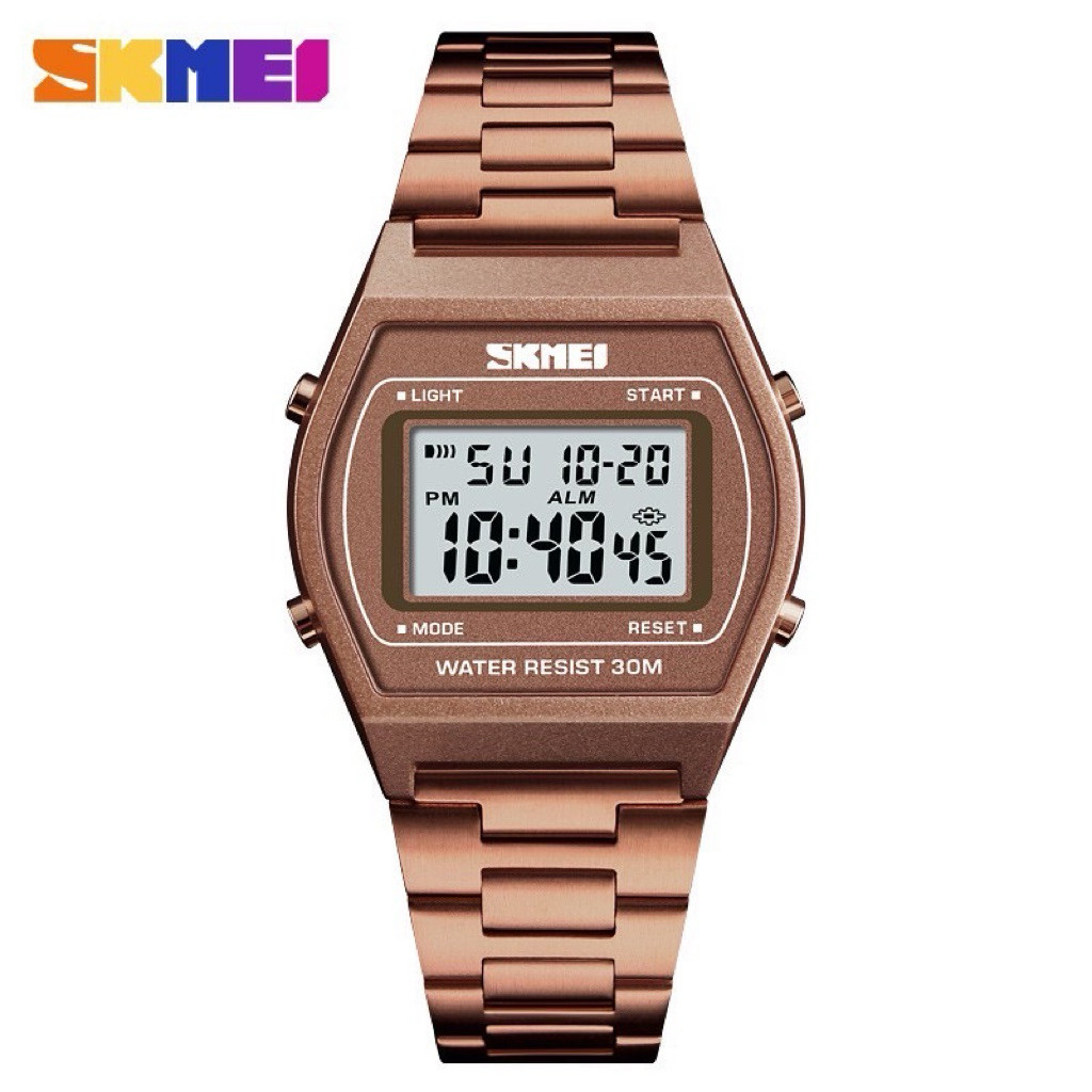 SKMEI สมี นาฬิกาข้อมือผู้หญิง รุ่น 1328 ของแท้ พร้อมกล่อง ทนน้ํา 30 เมตร สายสแตนเลส