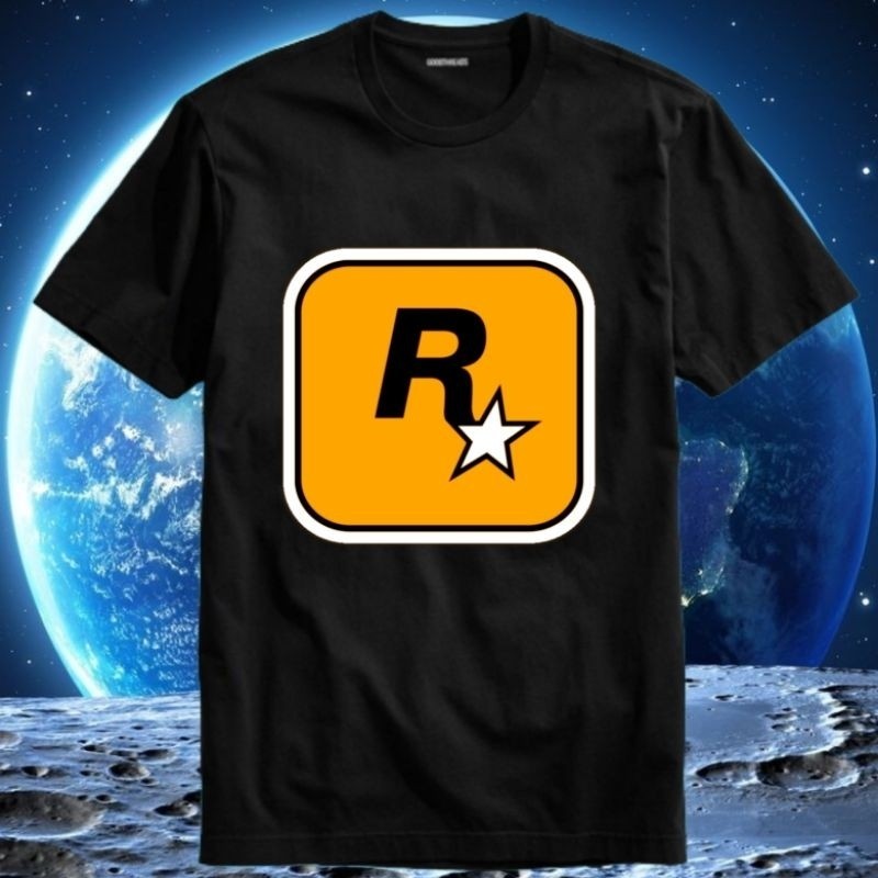 GTA Gta San Andreas Vice City V IV Rockstar Rock Star เสื้อยืดผู้ชาย
