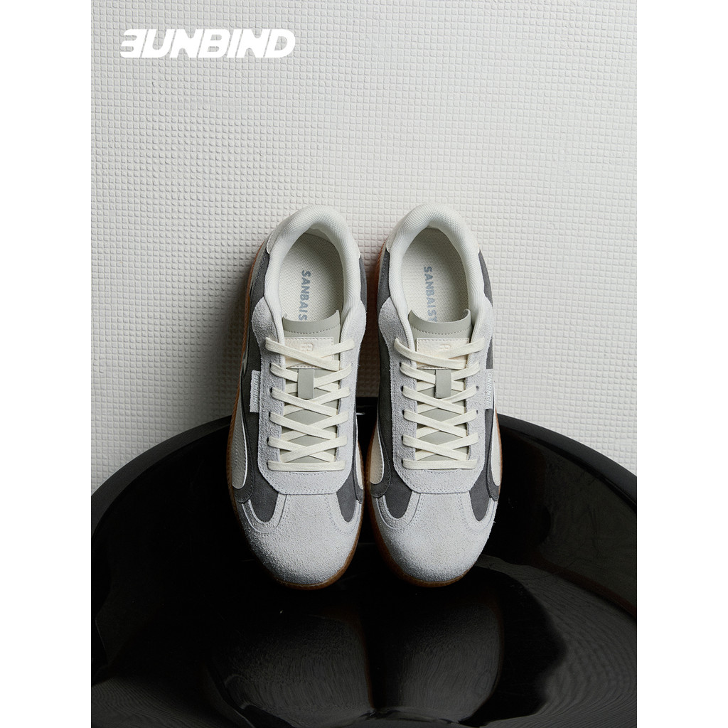 3unbind · 3B German Training Shoes [Rock Cream สีใหม่] Off-White Retro Men Women Same Style Casual A
