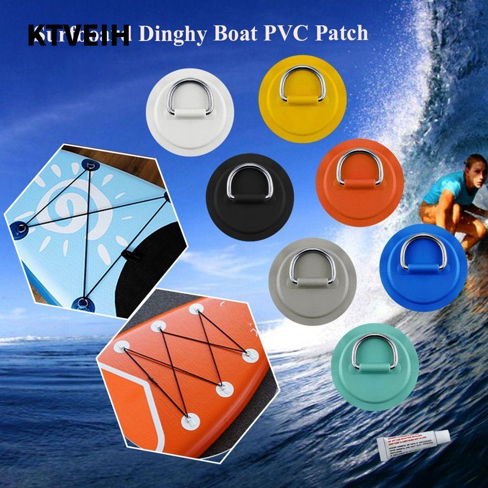 KTVEIH 1/4 ชิ้น PVC Patch 5M รอบแหวน Pad สแตนเลส Deck Rigging Sup