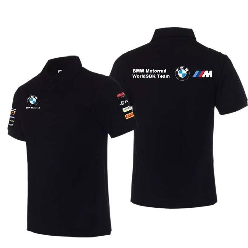 เสื้อโปโล B M W Moto WorldSBK Team ลายทีมแข่งมอเตอร์ไซค์ ไซส์ S-3XL ยูนิเซ็กซ์
