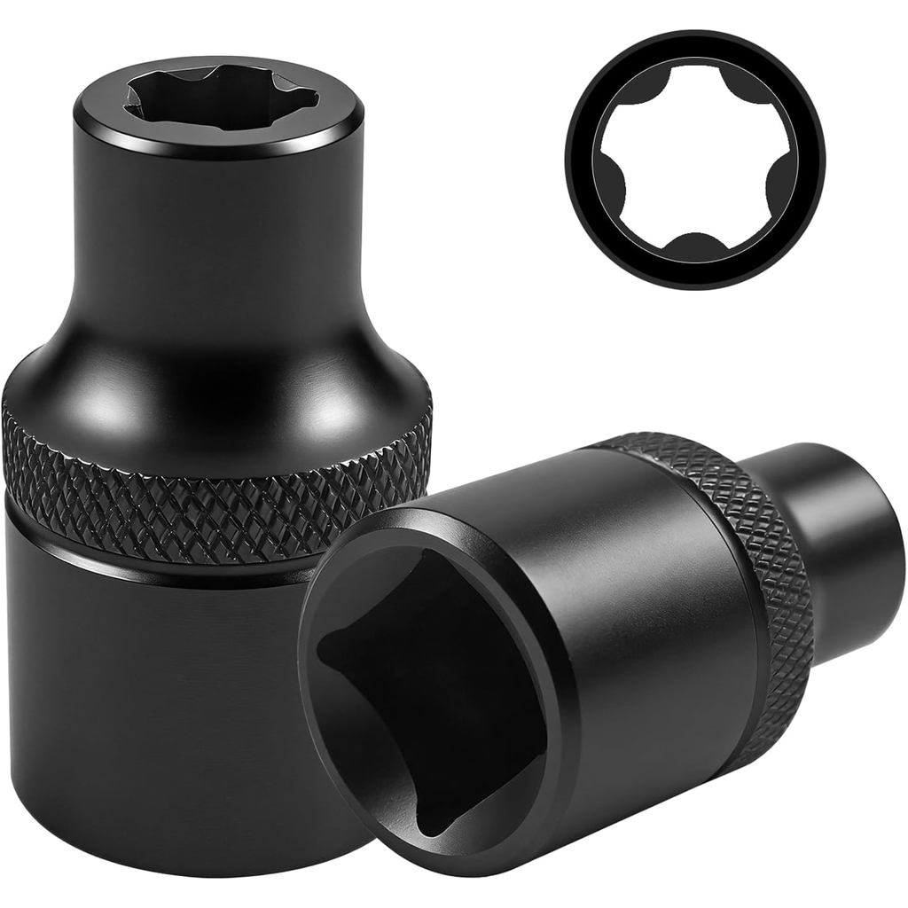 ZKTOOL 5-LOBE TORX EXTERNAL,Torx Plus® ซ็อกเก็ต 1/4 "D 10EPR เข้ากันได้กับกันชนหน้า Tesla รุ่น 3 และ