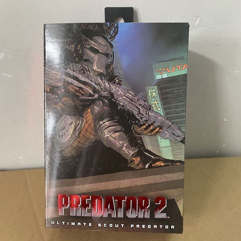 【พร้อมส่ง】predator figure model neca 铁血战士 手办 人偶 feral ฟิกเกอร์ Ultimate Elder Predator mask scar mod
