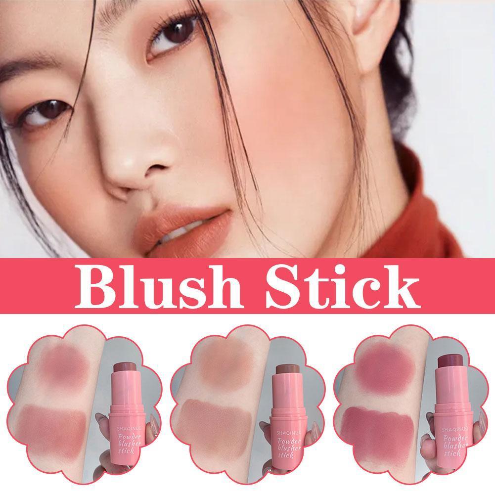 Shaqinuo Vitality Smooth Blush Stick สไตล์ธรรมชาติขยายเกาหลี Plumping K8t9