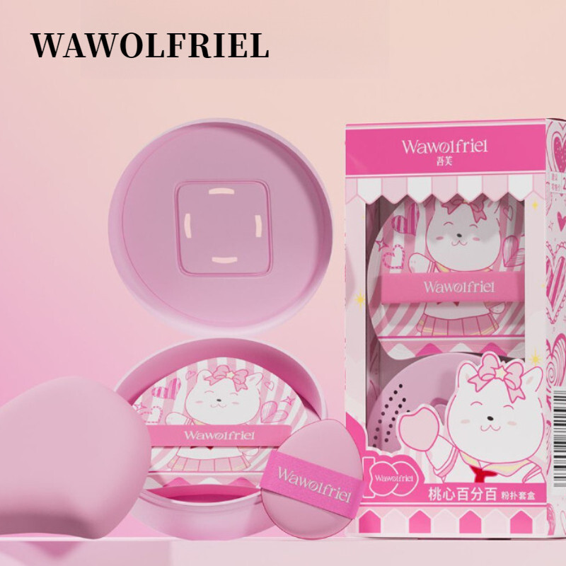 天优✨WAWOLFRIEL Puff Peach Heart Marshmallow Girls Heart No