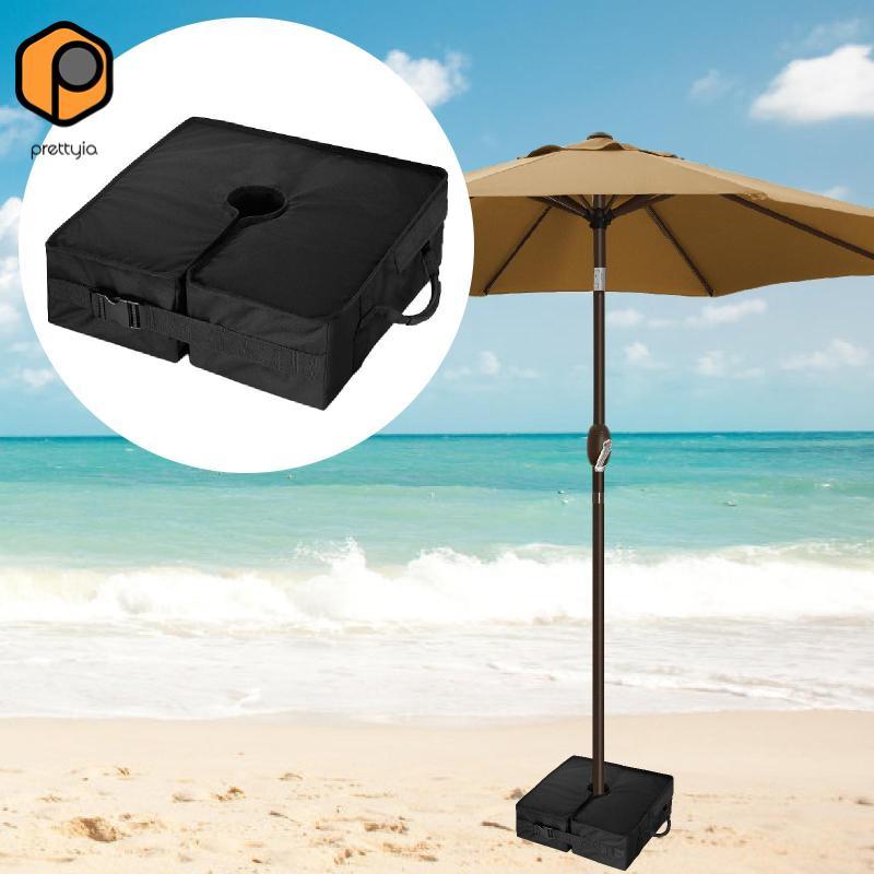 Prettyia ร่มสแควร์ฐานน้ําหนักด้านข้างสล็อตเปิดเพิ่มรองรับ 17.72 "สําหรับ Garden Courtyard Offset Pat