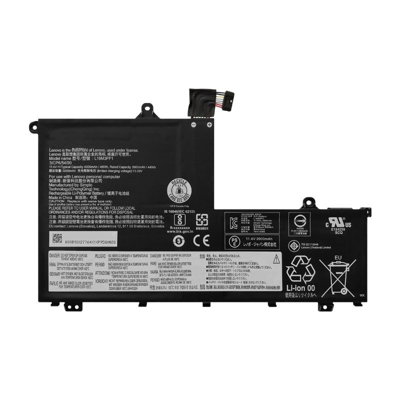 สำหรับแบตเตอรี่โน้ตบุ๊ก Lenovo Wei 6-15-ITL / IIL / IML001 81XW0009CD L19M3PF1