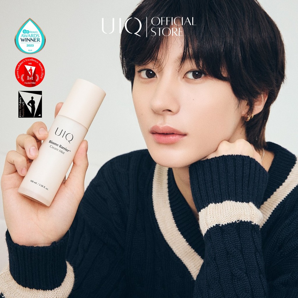 UIQ Biome Barrier Cream Mist สเปรย์บำรุงผิว มิสต์ 2 ชั้น เซรั่ม ครีม มอยส์เจอร์ ผิวแห้ง ผิวแพ้ง่าย (แถมของสะสม RIIZE)
