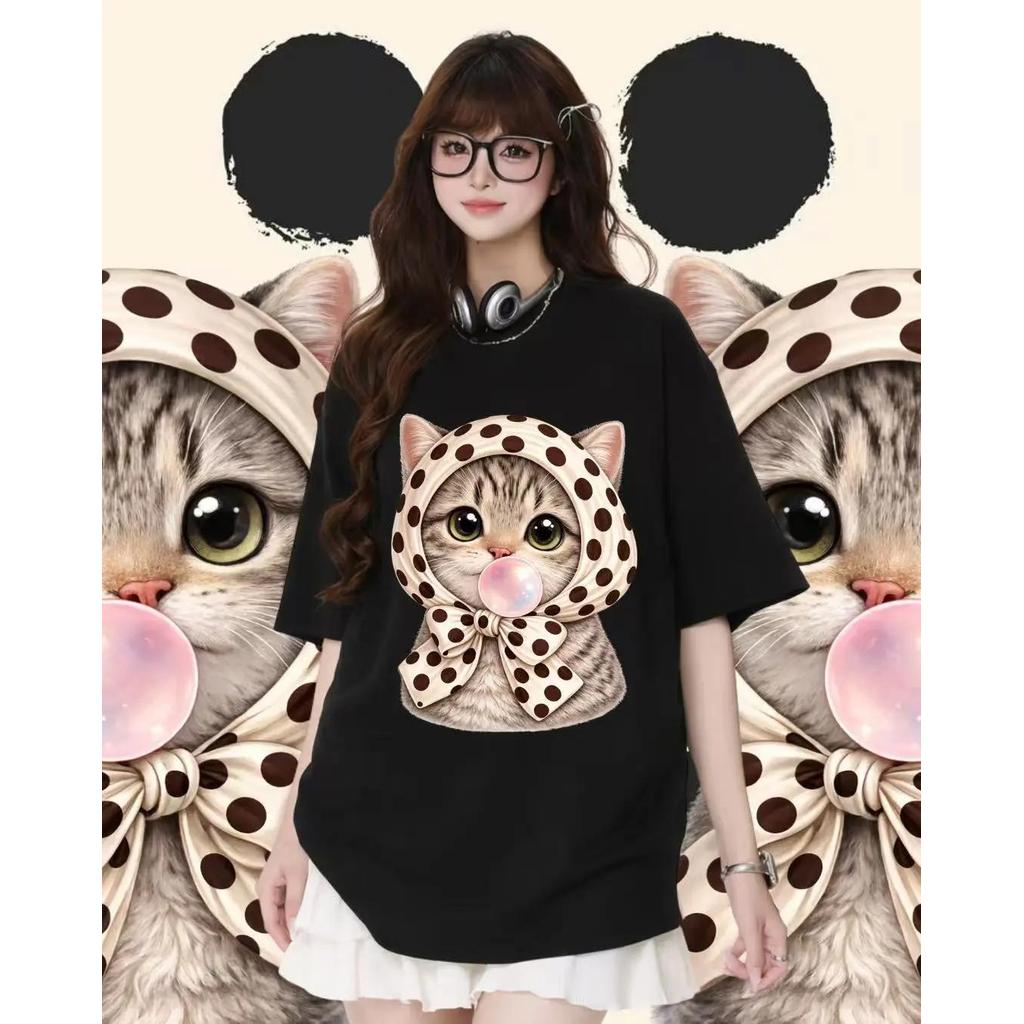สินค้าพร้อมส่งจากไทย เสื้อยืดคอตตอน ใส่สบาย มีให้เลือก 2 สี 6 ไซซ์