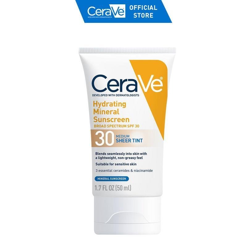 CeraVe Sheer Tint Hydrating Mineral Sunscreen SPF 30 7OE7