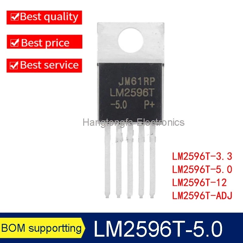 10 LM2596T-5.0 TO220-5 LM2596T TO-220 LM2596-5.0 LM2596T-3.3 LM2596-3.3 LM2596T-12 LM2596T-ADJ LM259
