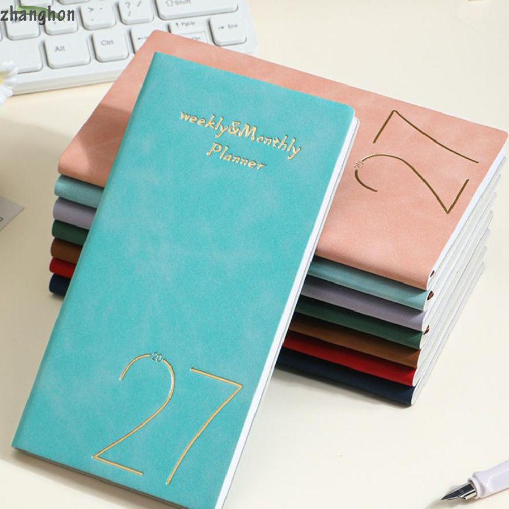 ZHANGHONG 2027 A6 Planner Notebook, Journal Writing Daily Planner Notebook, Portable Daily Planner H