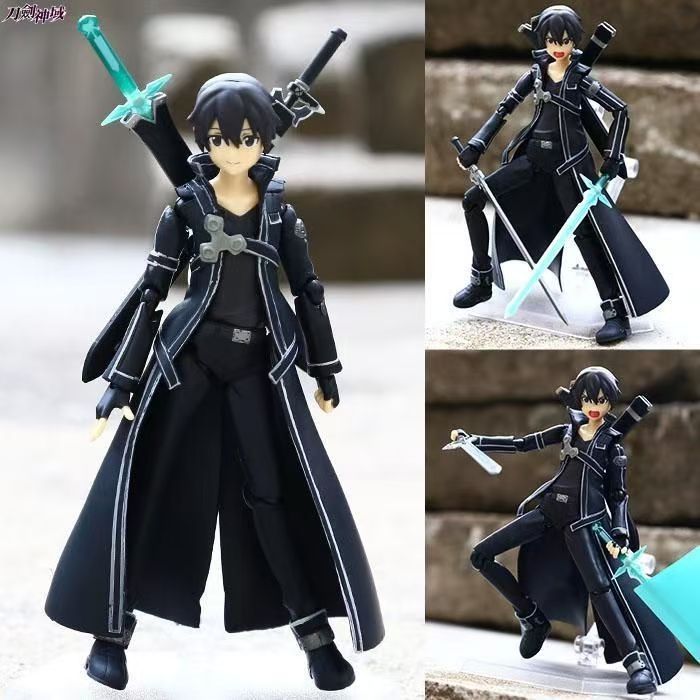 Sword Art Online Kirito Figure [Exclusion Limited] ดาบคู่ figma174 Kiritai Kazuto Joint Movable GK ร