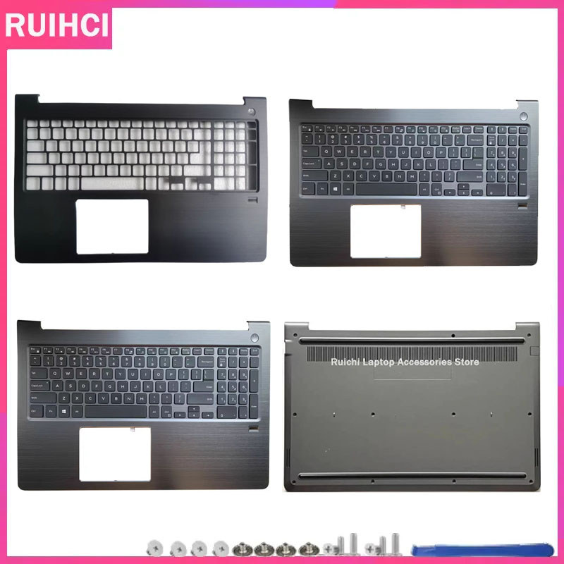 Repalce ฝาครอบใหม่สําหรับ DELL Vostro 15 5568 V5568 P62F แล็ปท็อปฝาครอบด้านบนคีย์บอร์ด palm rest กรณ