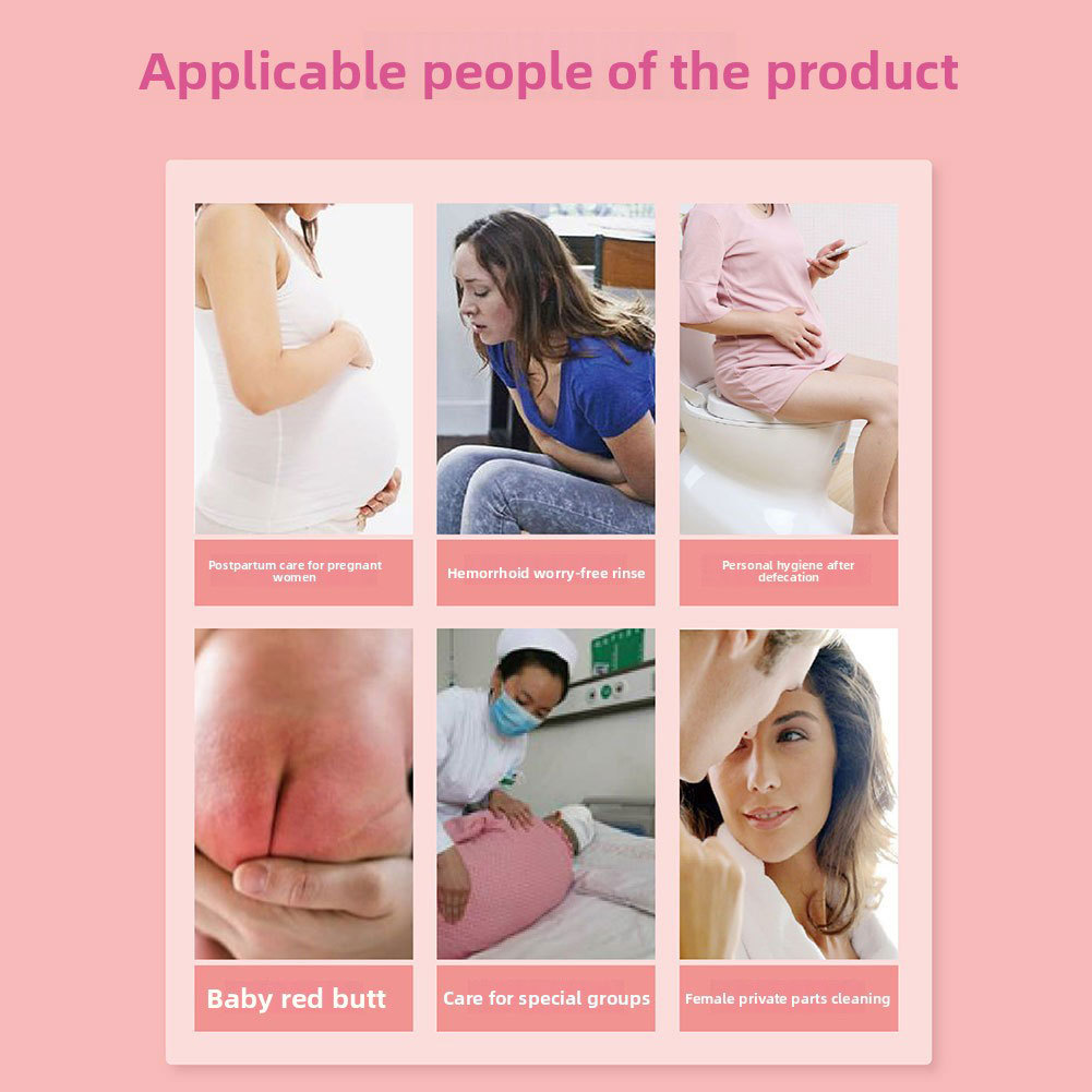 Perineal Wash Bottle Portable Bidet Travel Hand Held Bidet Spray พร้อมถุงเก็บ