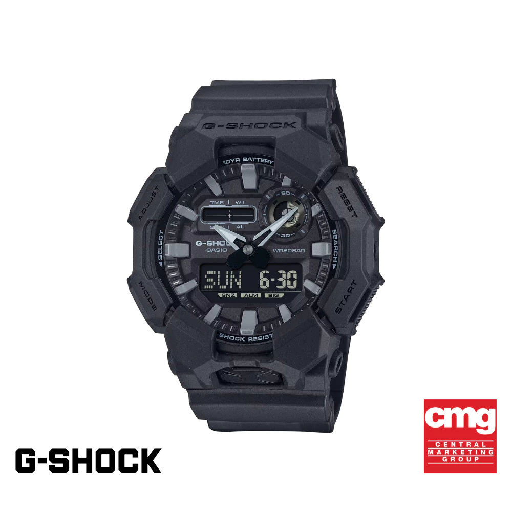 CASIO นาฬิกาข้อมือผู้ชาย G-SHOCK รุ่น GA-010-1A1DR สายเรซิ่น สีดำ