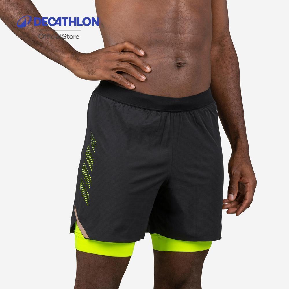 Decathlon Men’S Swimming Jammer-Swim Short 500 Fiti กางเกงว่ายน้ำทรงแจมเมอร์สำหรับผู้ชาย รุ่น 500 Fiti - Black/Yellow