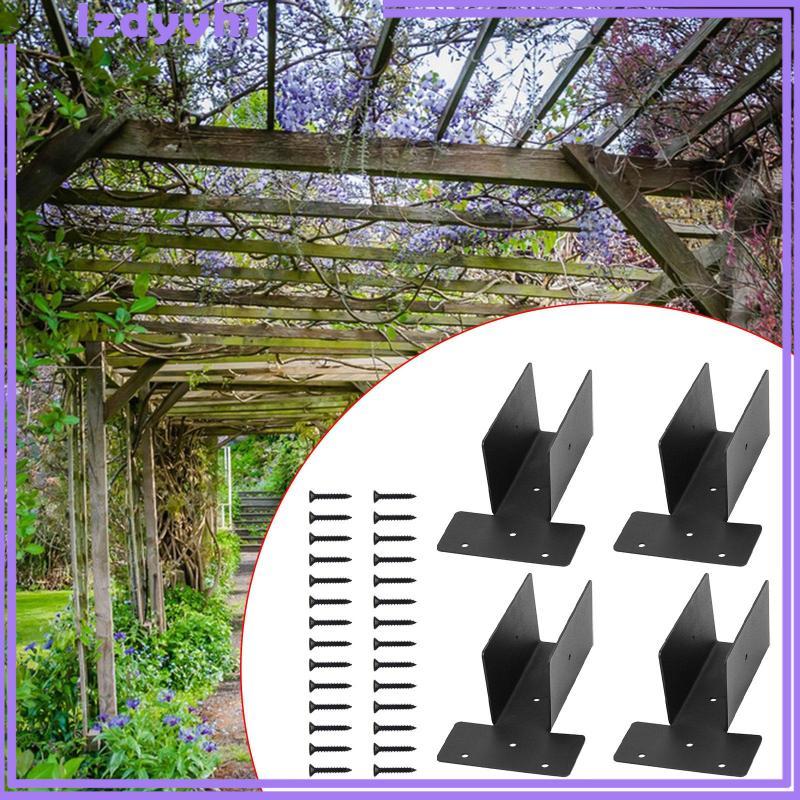 [JoyDIY] ขายึดหลังคา Pergola Bracket โลหะสําหรับ Gazebos Wood Beams Patio Pergolas