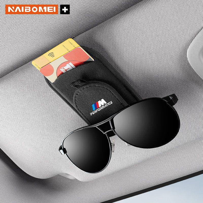 New Product#Bmw M3M4M5M8X3MX4MX5MX6MM6Car-mounted glasses holder for sun visor, sunglasses storage c