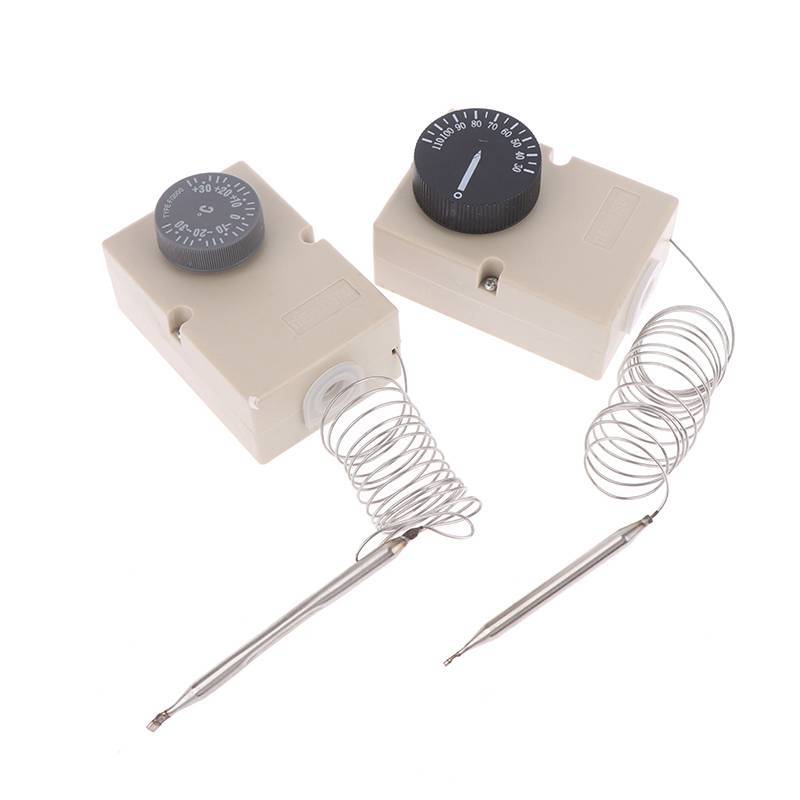 TasteTasty สําหรับอุปกรณ์ไฟฟ้าลูกบิดอุณหภูมิสวิทช์ Capillary Thermostat 50-300C 0-60C 0-50C 0-40C 30