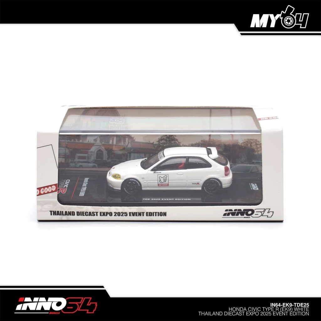 INNO64 1/64 HONDA CIVIC TYPE R EK9 NO GOOD RACING TDE25 THAILAND DIECAST EXPO 2025 สินค้าทั้งหมดสินค