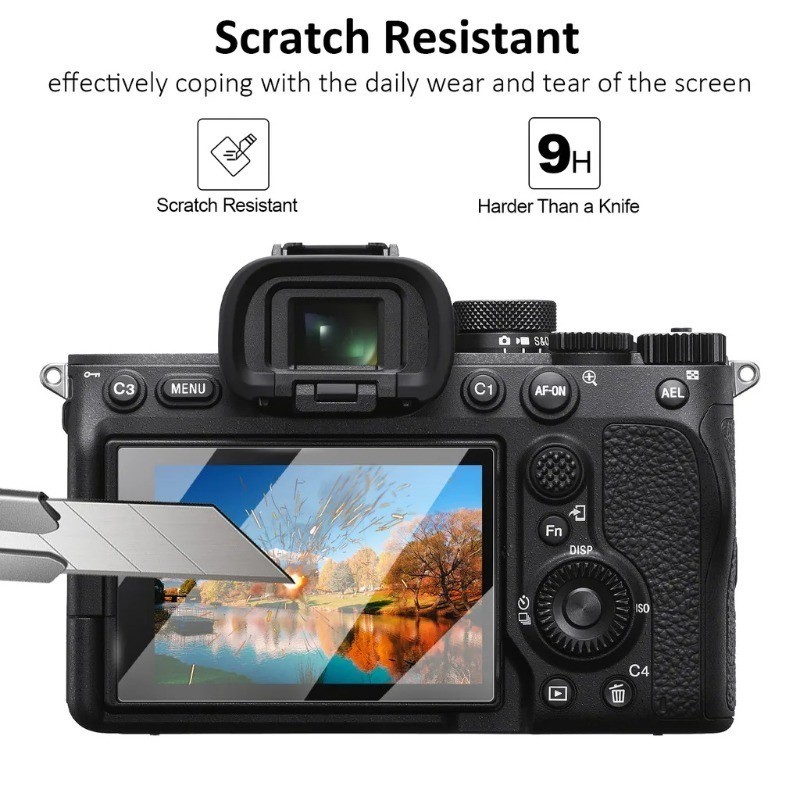  สําหรับ Panasonic GF1 GF2 GF6 GF7 GH5 GH5 II GH52 GH5S GH6 GH6L GH7 GH7GK GM1 กระจกนิรภัยป้องกันหน