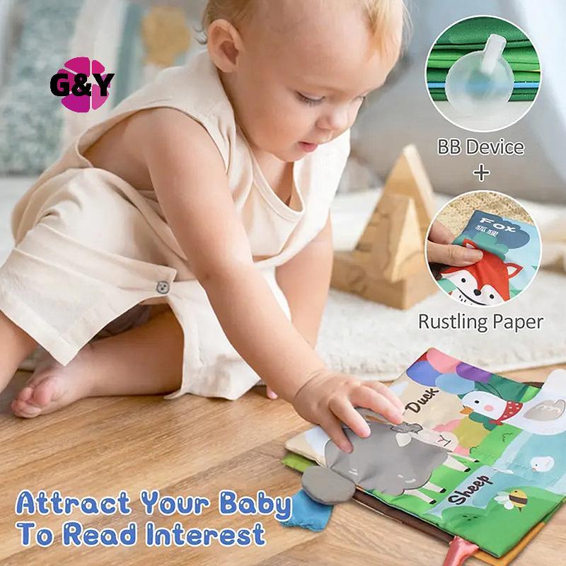 G&Y Baby Soft Cloth Book ของเล่นเพื่อการศึกษาเด็กปฐมวัย Baby Rustle Sound Busy Book