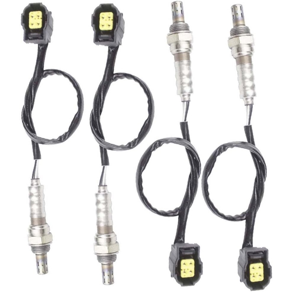 4PCS ออกซิเจน O2 Sensor 1 & 2 สําหรับ 2005-201 Chrysler 300 2.7L/3.5L/3.6L/5.7L/6.1L ต้นน้ํา + Downs