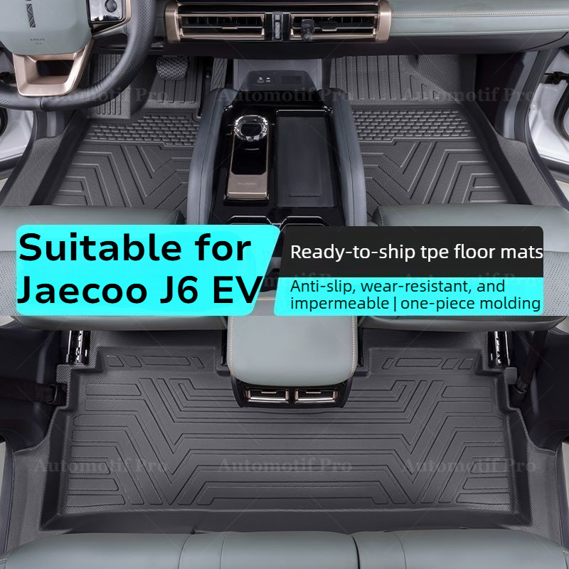 [ Perfect Fit ] Jaecoo J6 EV พรมปูพื้นแบบเต็ม - TPE การปรับเปลี่ยนยานยนต์เฉพาะอุปกรณ์ตกแต่งภายในพรมป