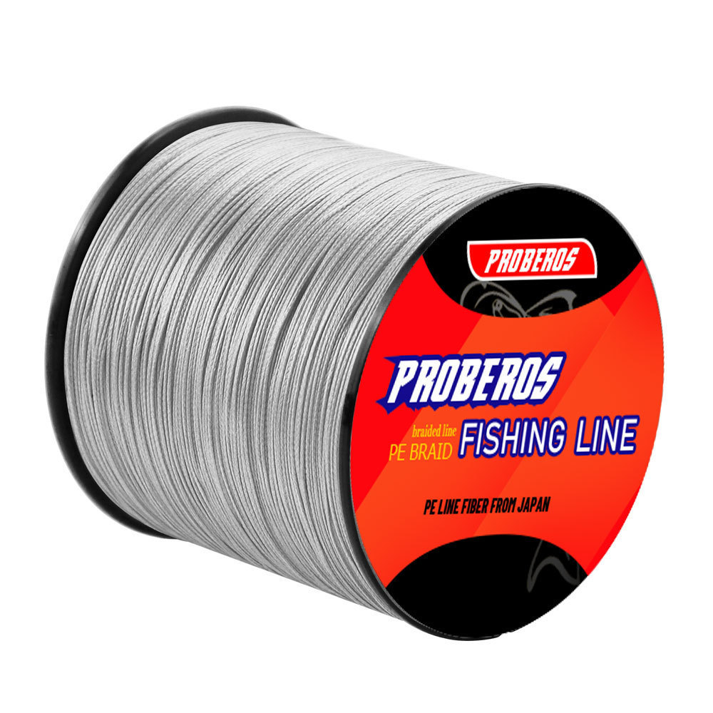 PROBEROS 500M 4 Strands PE สายถักสายตกปลาลอยสาย PE สําหรับอุปกรณ์ตกปลาทุกวันเหยื่อตกปลา
