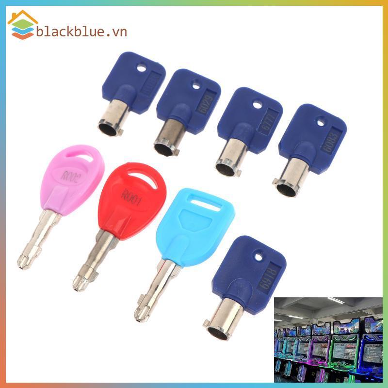 BBLUE 8 ชิ้น Universal Lo Keys สําหรับเครื่องเกมสวนสนุกอาเขตใช้งานง่ายสําหรับเครื่องจําหน่ายสินค้าทุ
