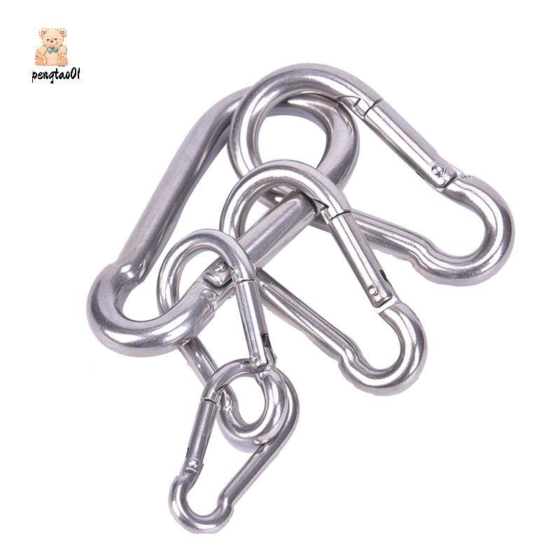 [PT01] 304 สแตนเลสสปริงคาราบิเนอร์ Snap Hook พวงกุญแจ Qui Link Lo Bule [VN]