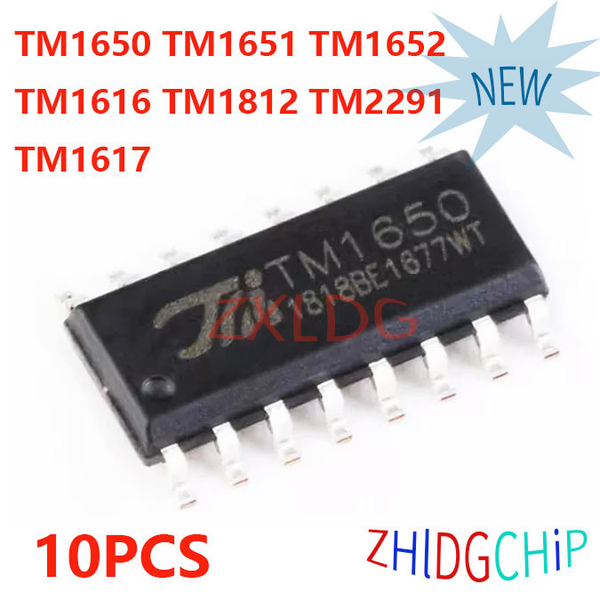 10 ชิ้นใหม่เอี่ยม TM1650 TM1651 TM1652 TM1616 TM1812 TM2291 TM1617 sop-16