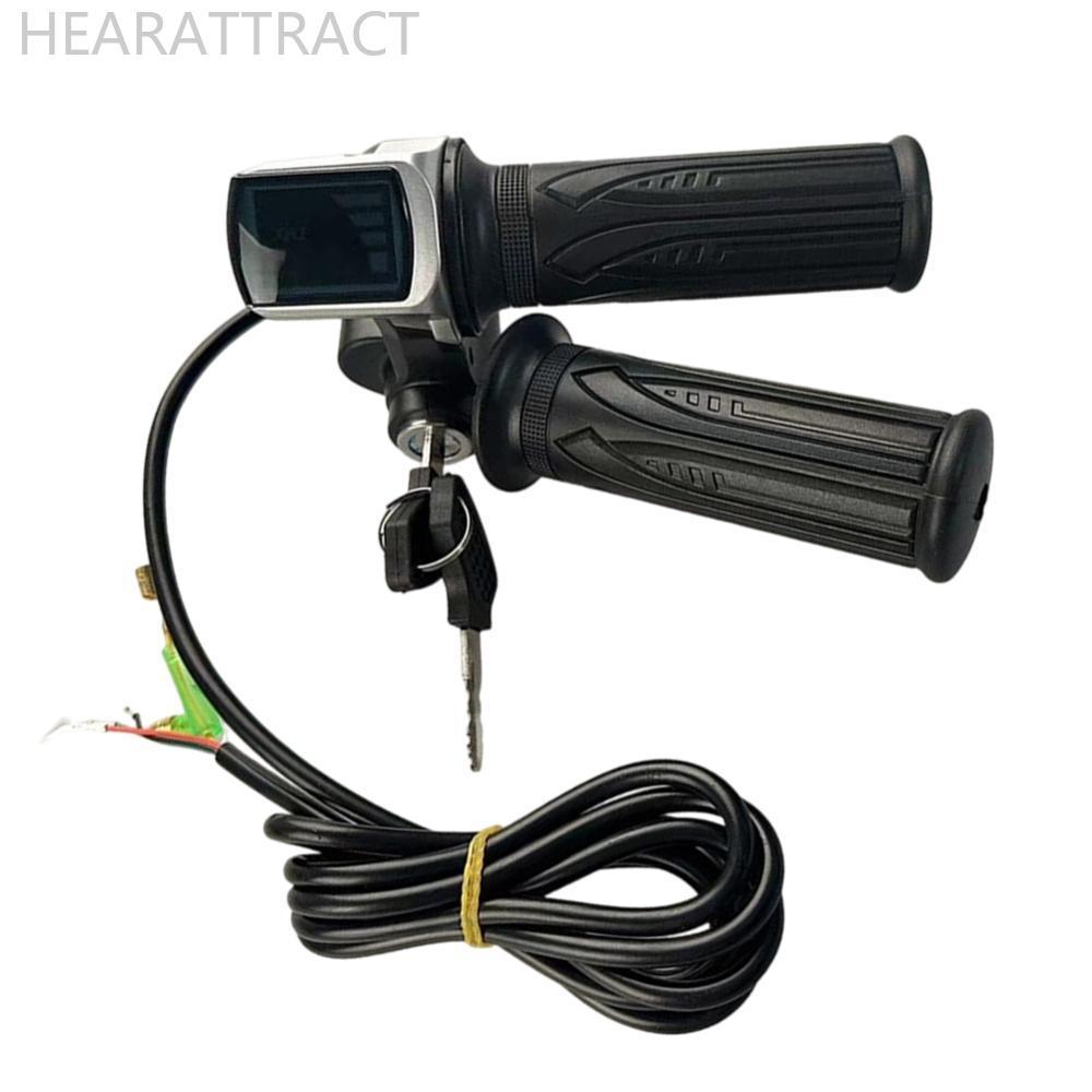 HEARATTRACT คู่ 36/48V E-Bike คันเร่งจอแสดงผล LED สําหรับ 36V 48V E-Bike จักรยานสกู๊ตเตอร์ G4H7