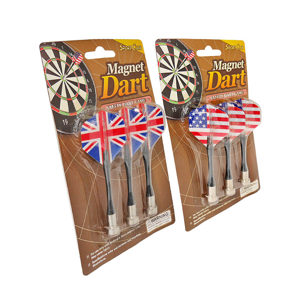 Magnetic Dart เข็มการแข่งขันเฉพาะ Soft National Flag Dart Wing Magnetic Dart Board Set 3 ของเล่นเด็ก