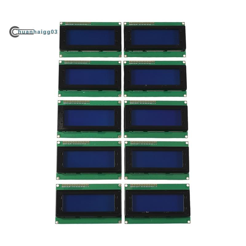 (chuanhaigg03) 10 ชิ้น LCD2004 2004 โมดูล LCD 2004 20X4 ตัวอักษรจอแสดงผล LCD IIC อินเทอร์เฟซสําหรับห