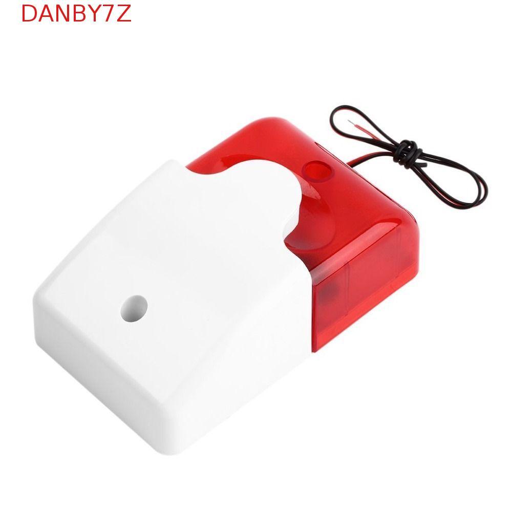 DANBY7Z Sound Alarm, Lndicator Light Voice Burglar Alarm System แบบมีสาย Strobe Siren, Anti-theft 12