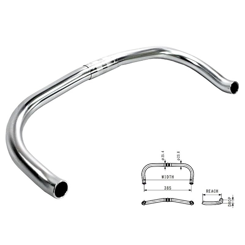 NITTO RB-010 25.4mm Silver Handlebar