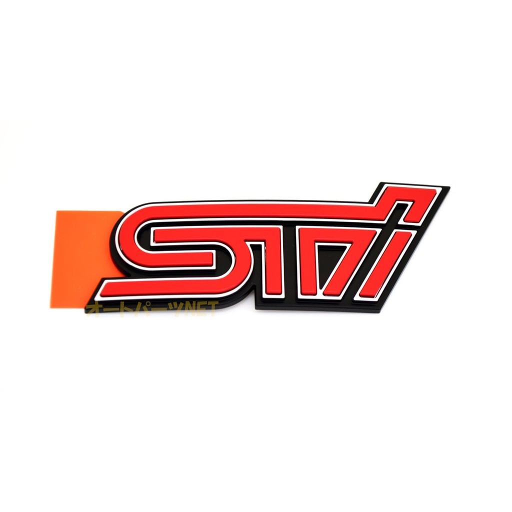 เอ็มเบล็มหลัง STI สีเชอร์รี่เรด (แท้ Subaru) สำหรับ BRZ (ZC6 ไมเนอร์เชนจ์) | Subaru OEM STI Cherry R