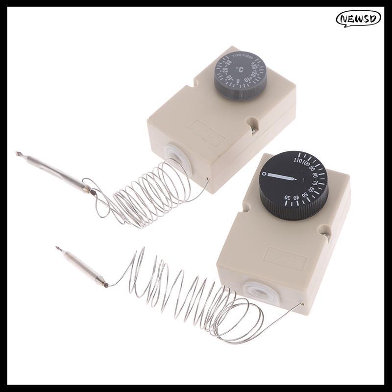 NEWSD สําหรับอุปกรณ์ไฟฟ้าลูกบิดอุณหภูมิสวิทช์ Capillary Thermostat 50-300C 0-60C 0-50C 0-40C 30-110C